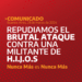 Repudiamos el brutal ataque contra una integrante de la Red Nacional de H.I.J.O.S
