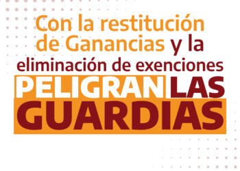 Con la restitución de Ganancias y la eliminación de exenciones peligran las guardias en Salud