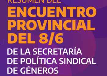 Resumen del Encuentro Provincial del 8/6 de la Secretaría de Política Sindical de Géneros