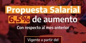 PARITARIA 10.471: El Gobierno propuso un aumento del 6,5% en el salario del mes de julio