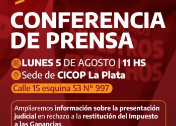 CICOP convoca a una Conferencia de Prensa en La Plata