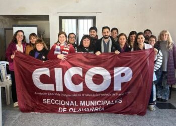 Logro histórico en Olavarría: Reconocen legalmente a CICOP como legítimo representante de lxs profesionales de la salud