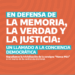 En defensa de la memoria, la verdad y la justicia: un llamado a la conciencia democrática