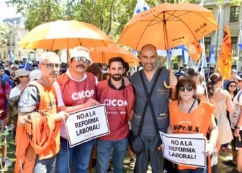 FESINTRAS y CICOP en Rosario contra la Reforma Laboral