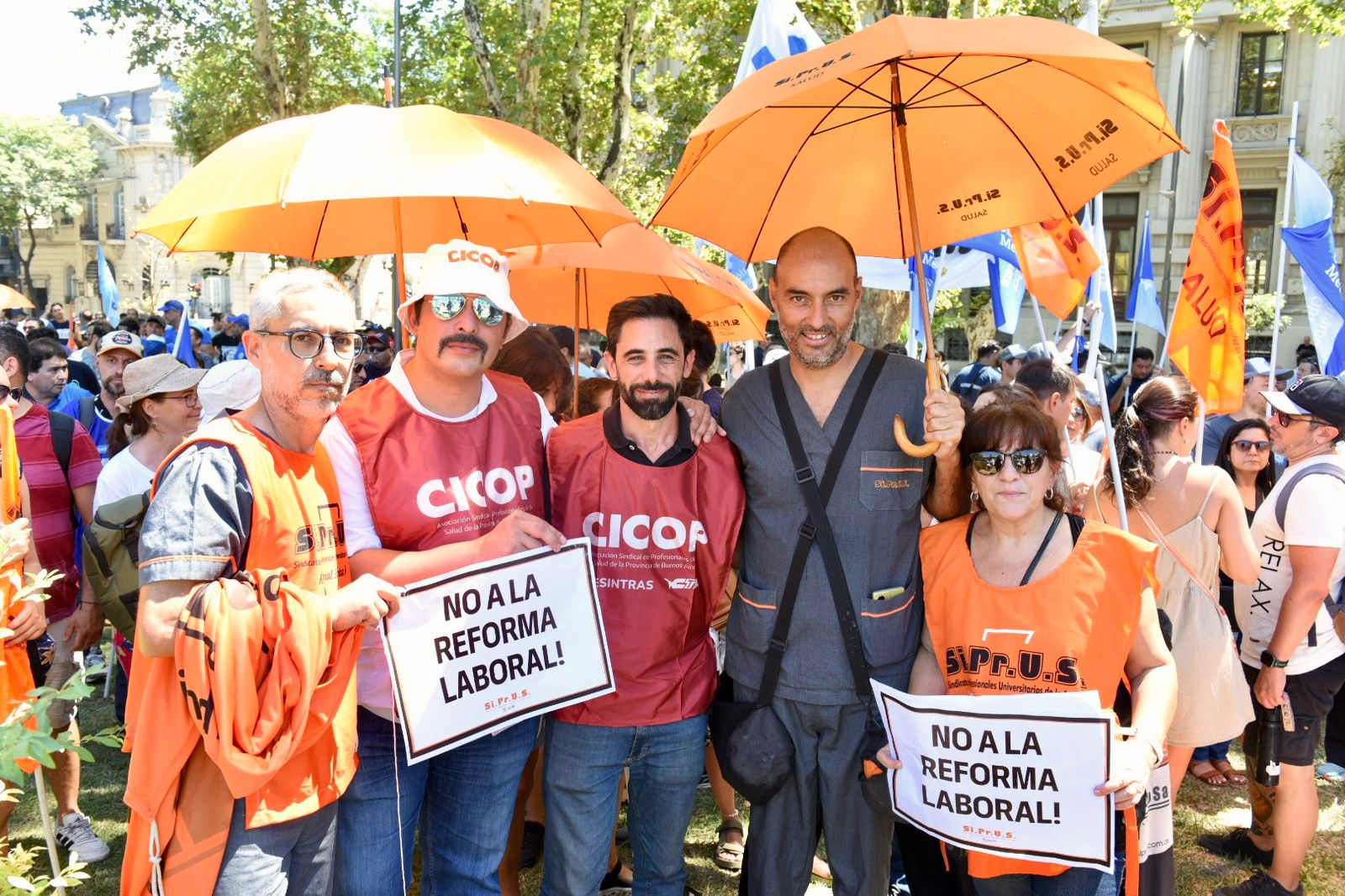 FESINTRAS y CICOP en Rosario contra la Reforma Laboral - CICOP