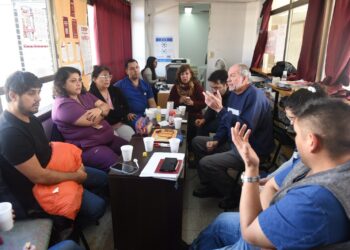 Visita al Hospital Gandulfo para fortalecer el trabajo gremial
